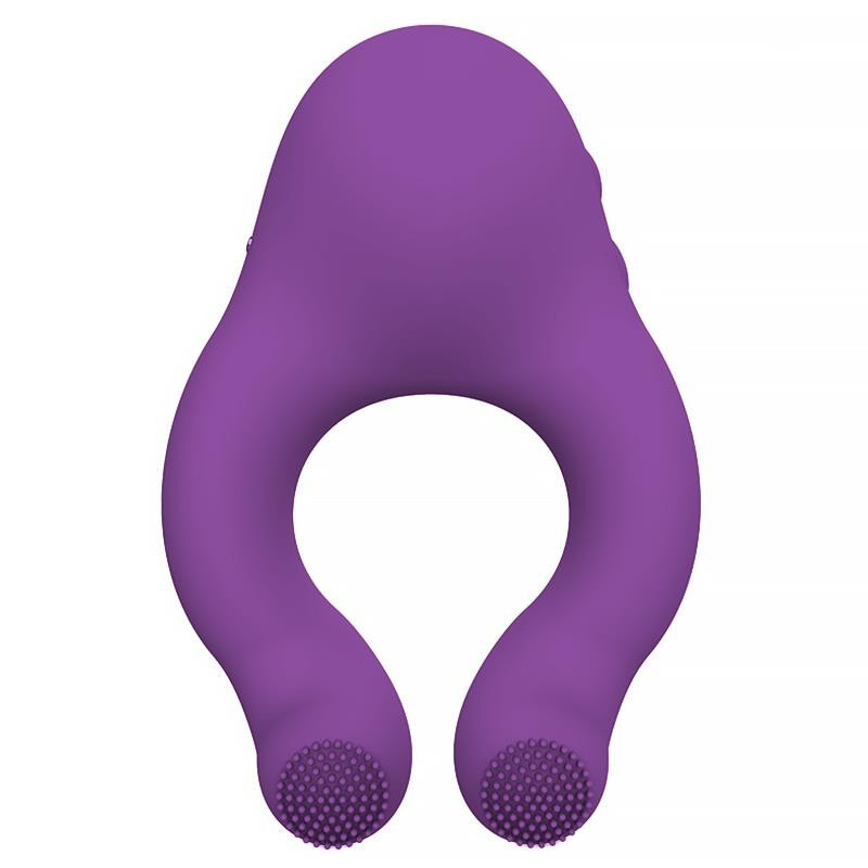 Fenda Anillo Vibrador con Lengua