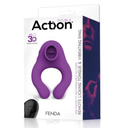 Fenda Anillo Vibrador con Lengua
