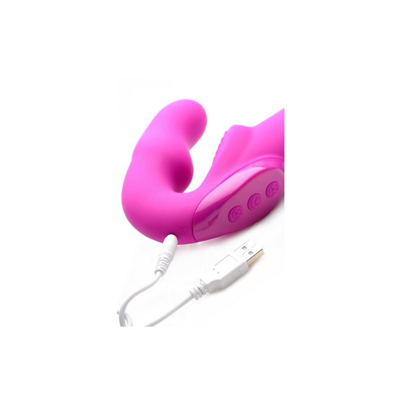EVOKE VIBRADOR DOBLE ROSA STRAP U