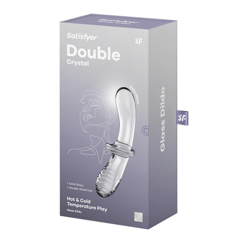 Estimulador de Cristal Double Crystal Hot and Cold Transparente Satisfyer