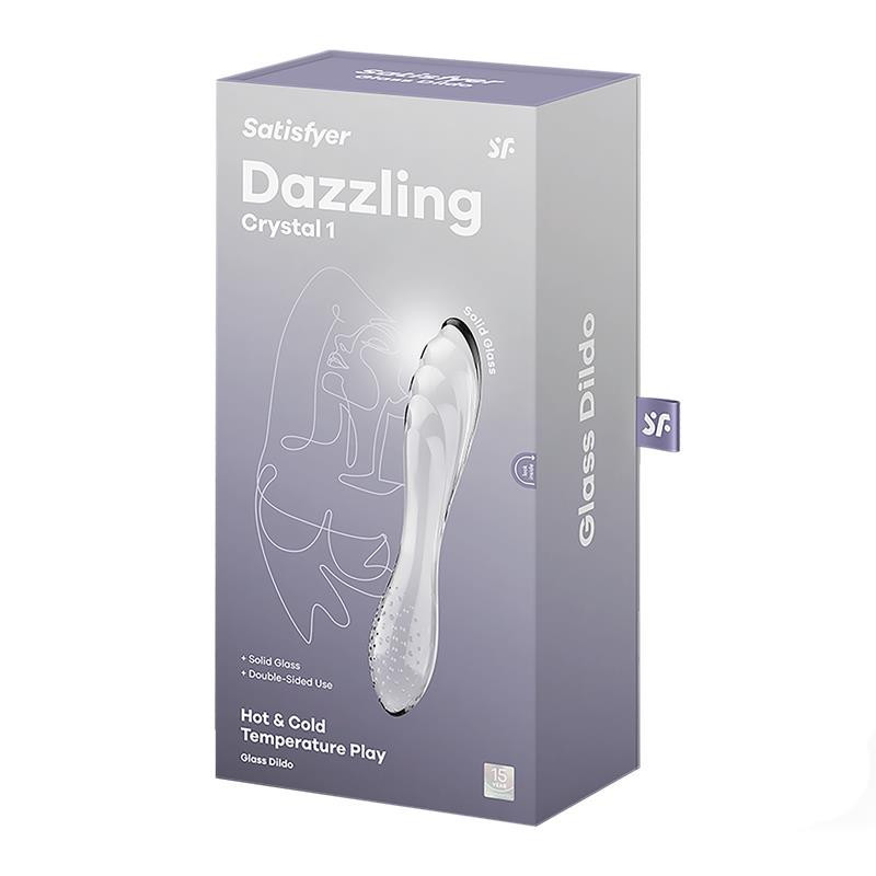 Estimulador de Cristal Dazzling Crystal 1 Hot and Cold Transparente Satisfyer