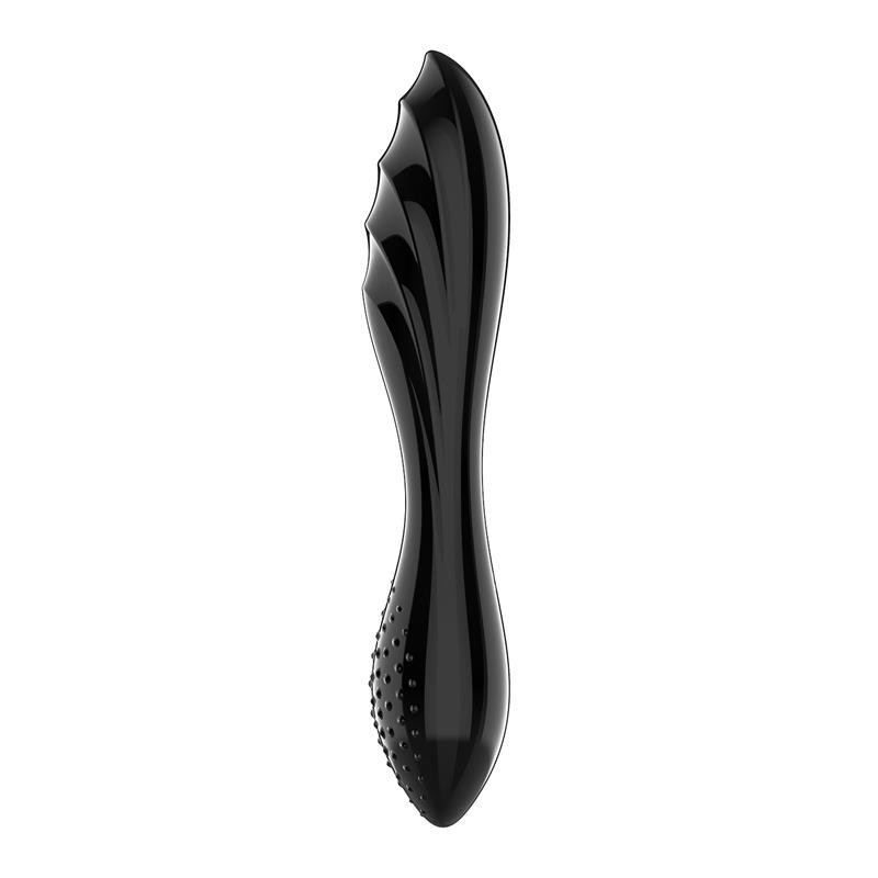 Estimulador de Cristal Dazzling Crystal 1 Hot and Cold Negro Satisfyer