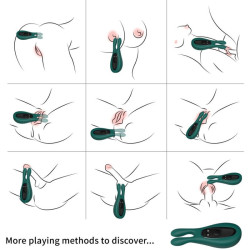 Estimulador & vibrador rabbit verde