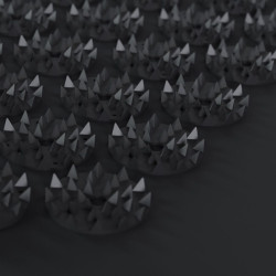 ESTERILLA DE ACUPRESIÓN DE MASAJE CORPORAL NEGRA