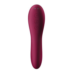 Dual Crush Vibrador y Succionador USB Rojo SATISFYER