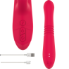 DUA VIBRADOR MULTIFUNCIÓN RECARGABLE UP &amp; DOWN CON LENGUA ROJO