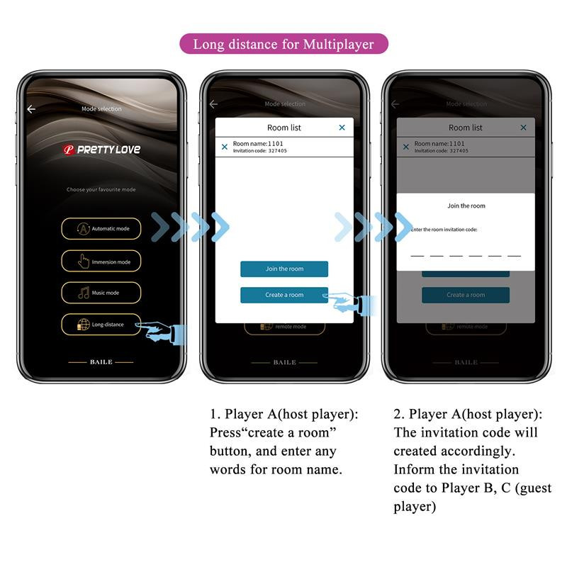 Doreen Huevo Vibrador con Electro Shock y App Rosa