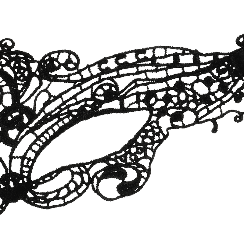 Antifaz Encaje Negro Fino