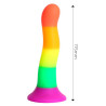 DILDOX BY ENGILY ROSS DILDO COLOR ARCOIRIS 18 CM