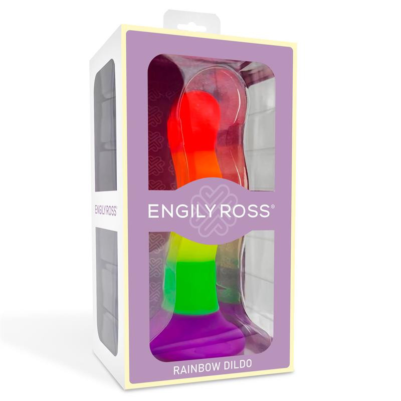 DILDOX BY ENGILY ROSS DILDO COLOR ARCOIRIS 18 CM