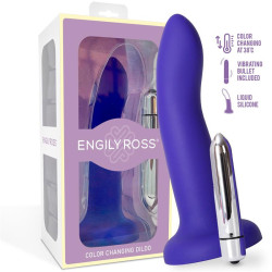 DILDO QUE CAMBIA DE COLOR PÚRPURA A ROSA TALLA S