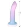 DILDO CON VENTOSA COLOR DEGRADO