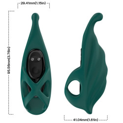 Dedal estimulador & vibrador verde