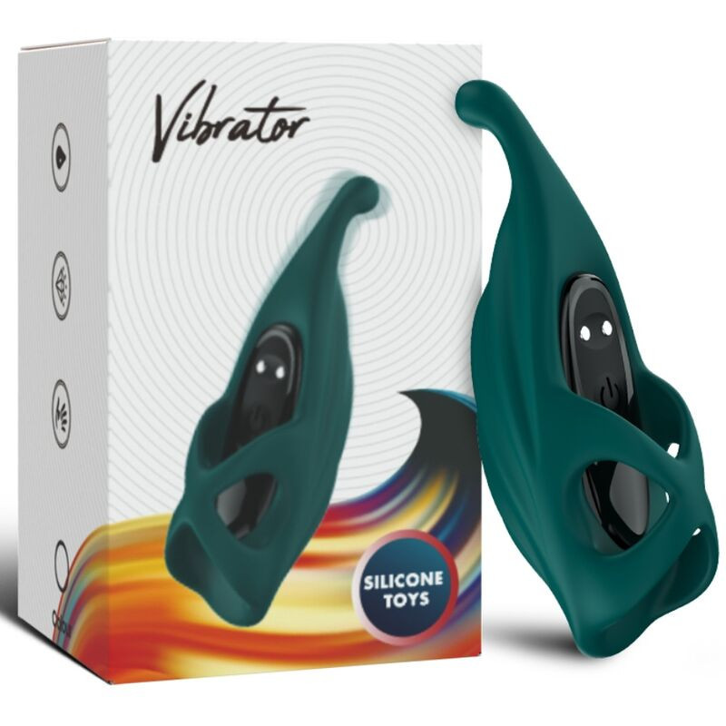 Dedal estimulador & vibrador verde