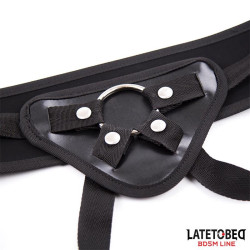 LATETOBED BDSM LINE Arnés con Cinturón Ancho Ajustable