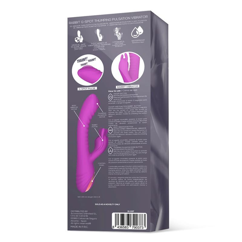 Beat3 Vibrador con Punto G con Pulsación 3 Motores