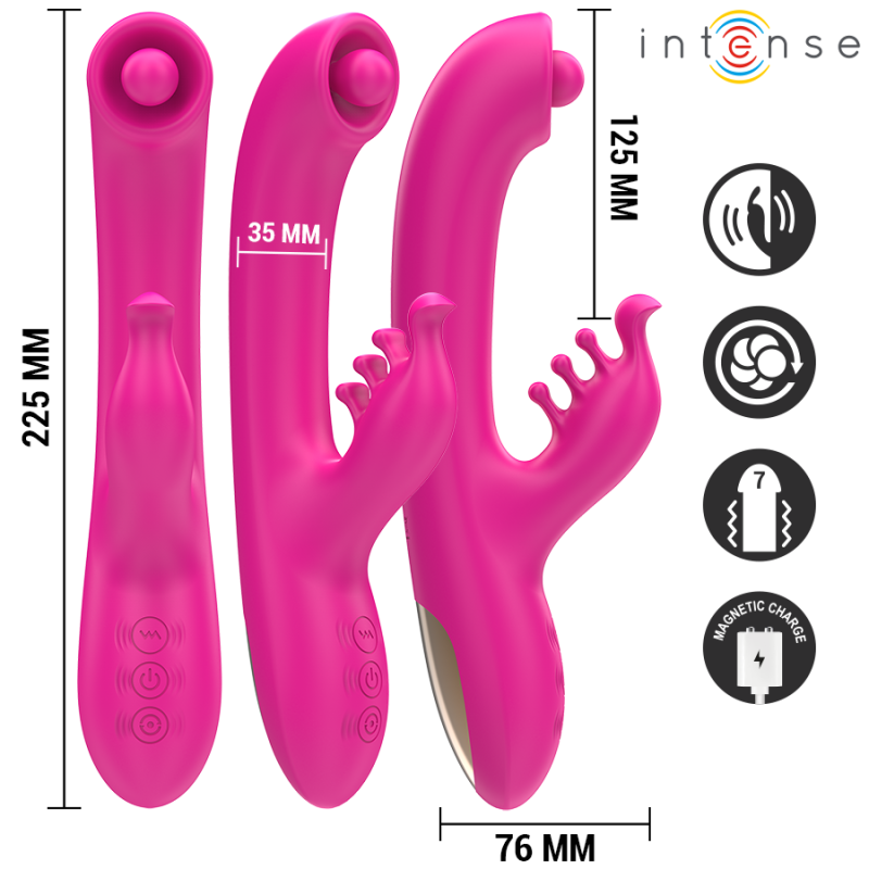 CHRISTINA VIBRADOR MULTIFUNCIÓN RABBIT 22.5 CM ROSA