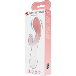 BRIGHTY VIBRADOR PUNTO G + ESTIMULADOR CLÍTORIS 30 VIBRACIONES ROSA