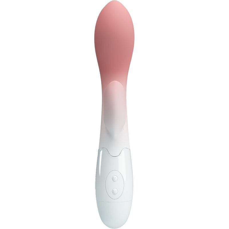 BRIGHTY VIBRADOR PUNTO G + ESTIMULADOR CLÍTORIS 30 VIBRACIONES ROSA