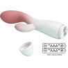 BRIGHTY VIBRADOR PUNTO G + ESTIMULADOR CLÍTORIS 30 VIBRACIONES ROSA