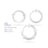 Conjunto De Anillos De Pene Triple Bead Transparentes