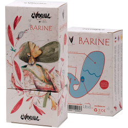 Barine morado huevo vibrador con mando