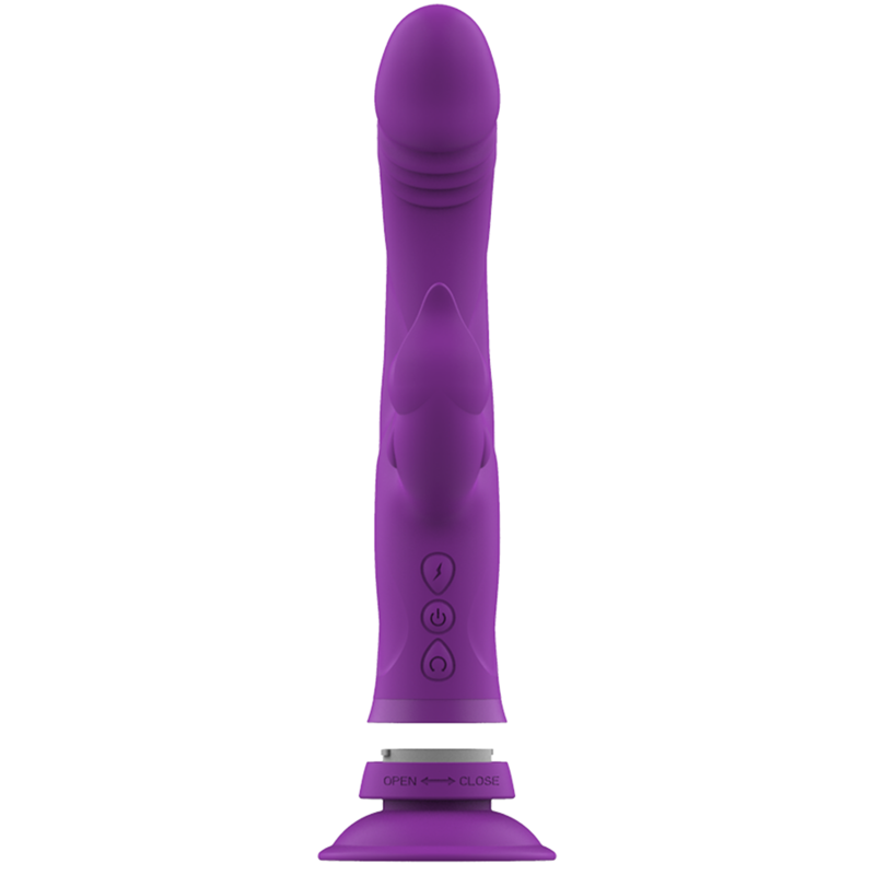 CASANOVA VIBRADOR RABBIT SILICONA TRIPLE MOTOR MORADO