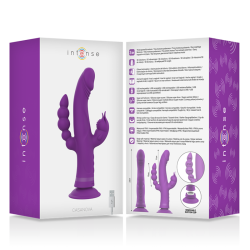 CASANOVA VIBRADOR RABBIT SILICONA TRIPLE MOTOR MORADO