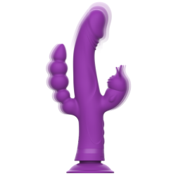 CASANOVA VIBRADOR RABBIT SILICONA TRIPLE MOTOR MORADO