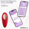 Brisette VIBRADOR DE BRAGUITA CON APP SILICONA ROJO
