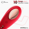 Brisette VIBRADOR DE BRAGUITA CON APP SILICONA ROJO