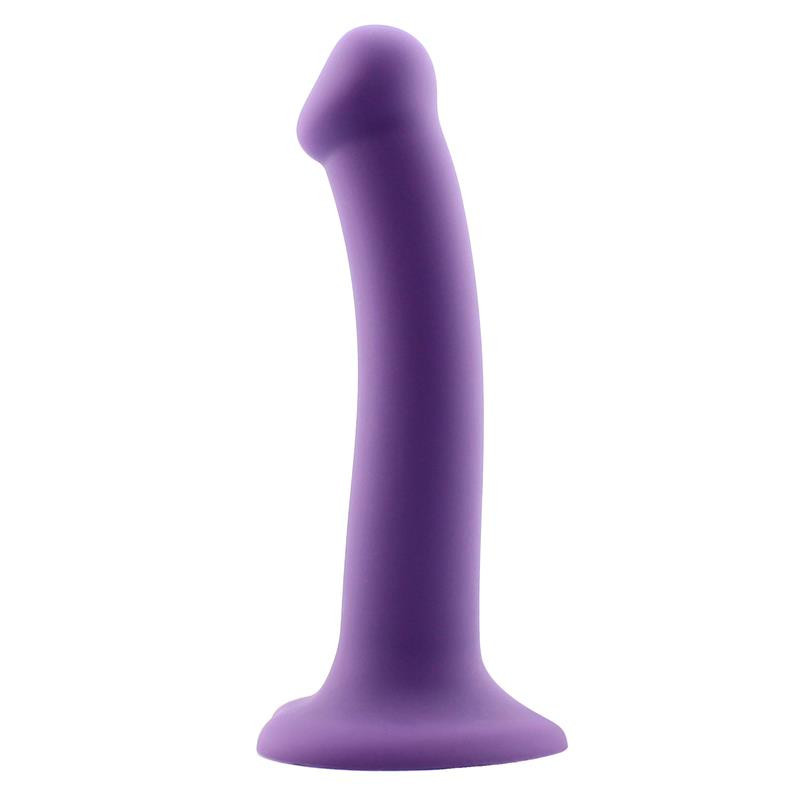 Bouncy Dildo Silicona Talla M Morado