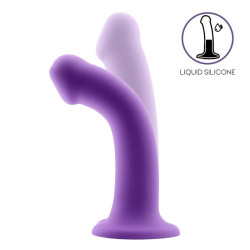 Bouncy Dildo Silicona Talla M Morado