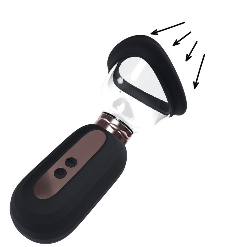 BOMBA PARA VULVA Y SENOS DAZZLING NEGRA