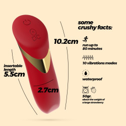 Blinders bala vibradora recargable roja