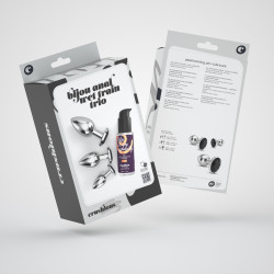 Bijou anal Wet Train Trio negro Pack