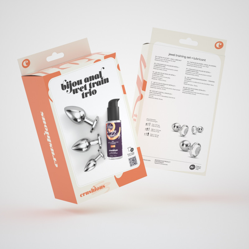 Bijou Anal Wet Train Trio Crushious Transparente