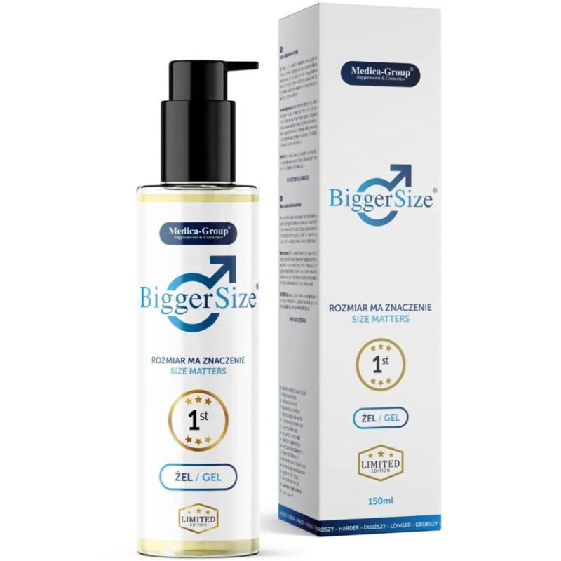 BIGGER SIZE GEL ÍNTIMO PARA HOMBRE 150 ML