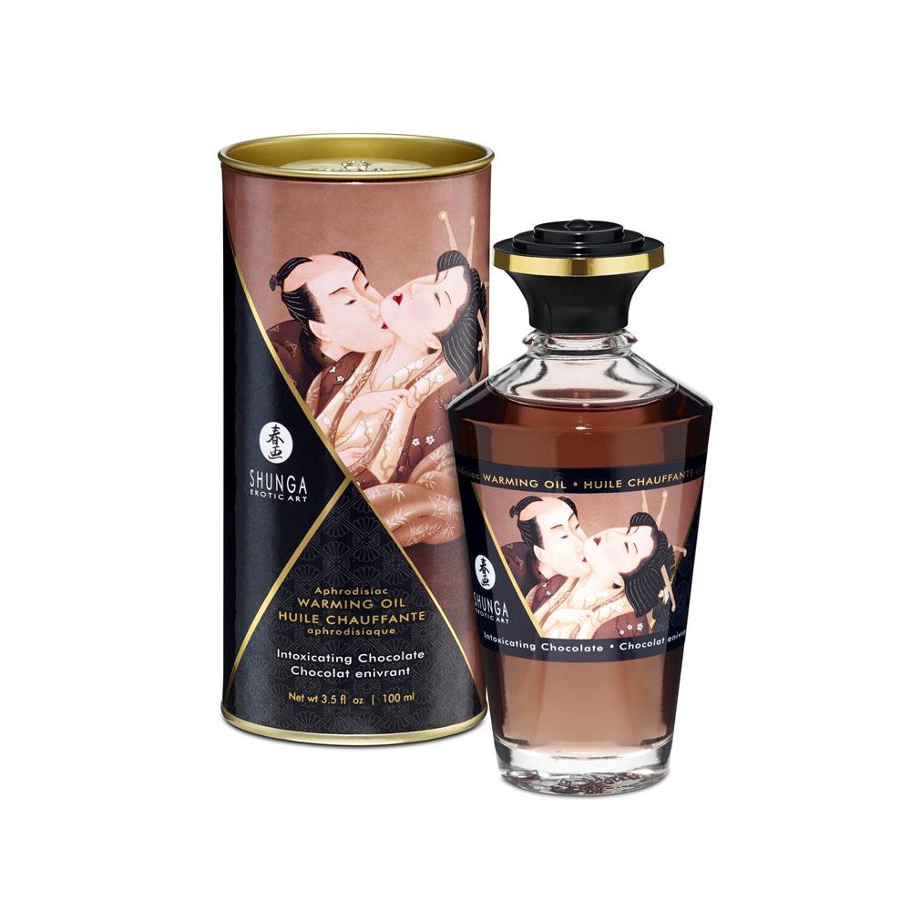 Aceite de Masaje Efecto Calor Aroma a Chocolate