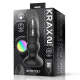 Krax Plug Anal con Vibración, Thrusting y Luz Led con Control Remoto