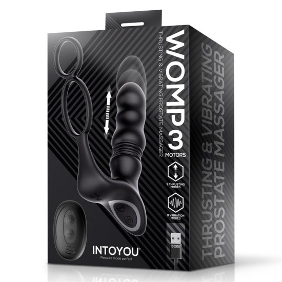 Womp Masajeador Prostático con Vibración, Thrusting y Control Remoto