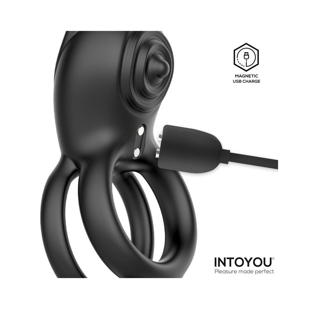 Konny Anillo Vibrador Doble con Conejito y Control Remoto