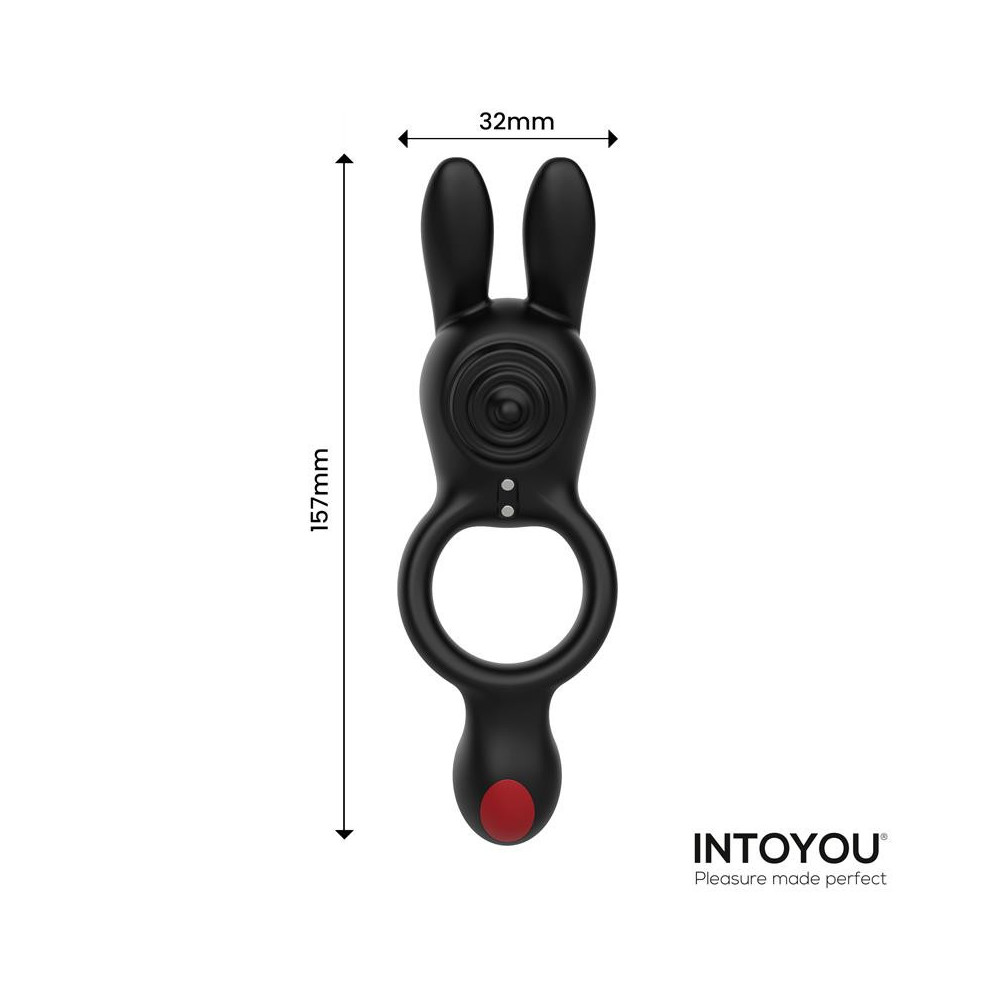 Konny Anillo Vibrador Doble con Conejito y Control Remoto