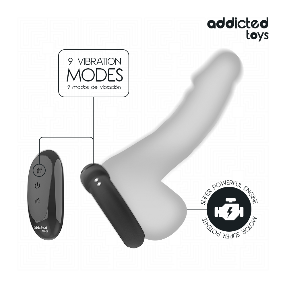 ANILLO PENE VIBRADOR EFECTO CALOR CONTROL REMOTO