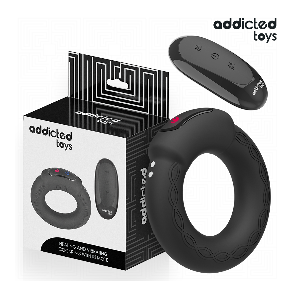ANILLO PENE VIBRADOR EFECTO CALOR CONTROL REMOTO