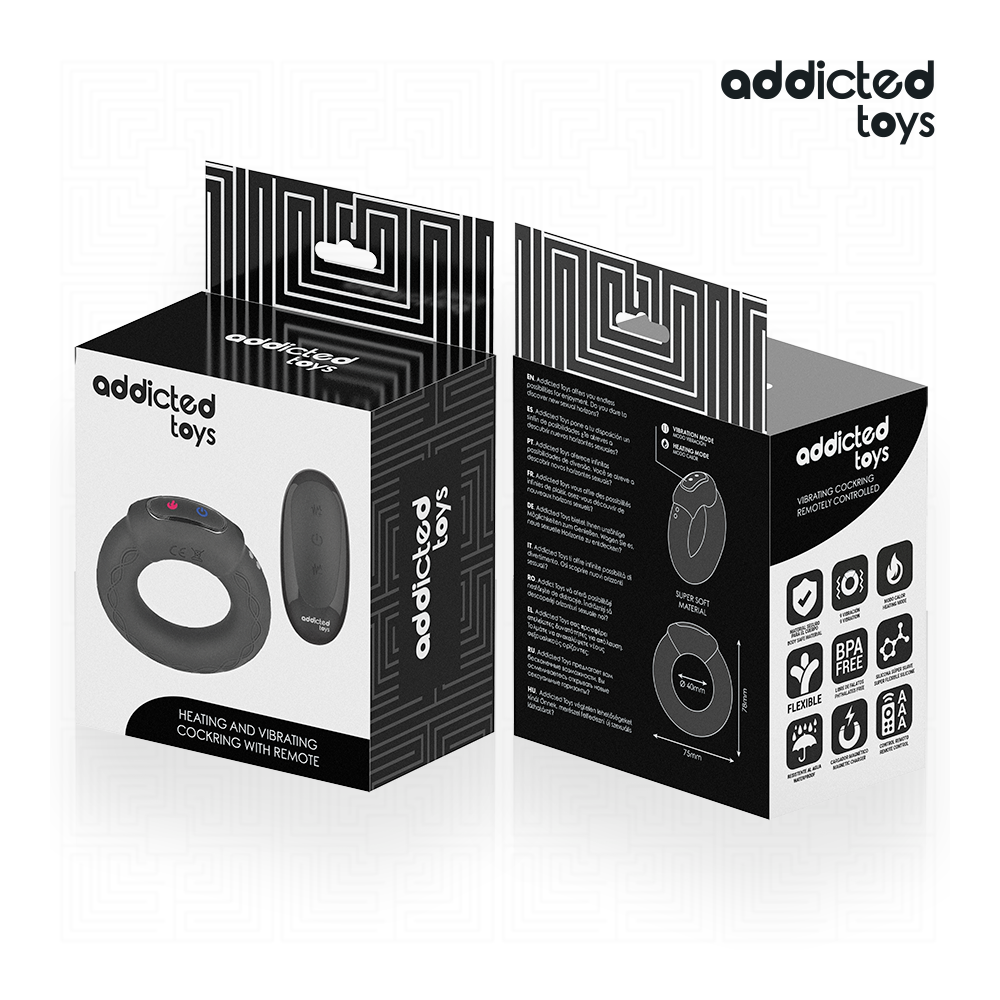 ANILLO PENE VIBRADOR EFECTO CALOR CONTROL REMOTO