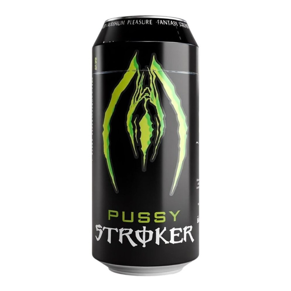 PUSSY STROKER MASTURBADOR MASCULINO VAGINA LATA BEBIDA ENERGÉTICA