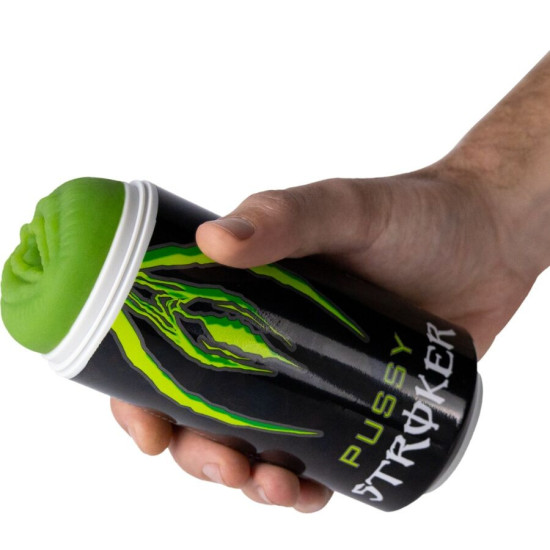 PUSSY STROKER MASTURBADOR MASCULINO VAGINA LATA BEBIDA ENERGÉTICA