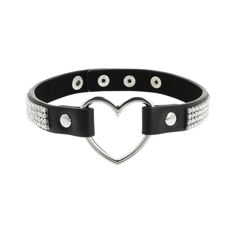 CHOKER CUERO VEGANO CORAZON