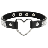 CHOKER CUERO VEGANO CORAZON